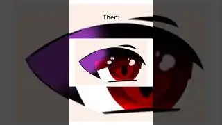 How I draw Gacha eyes then vs now #gachaeyes #thenvsnow #gachaclub #enjoy