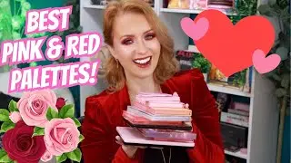 The BEST RED + PINK EYESHADOW Palettes in my STASH!