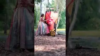 Outdoor shoot me maza bahut aata hai 😃😍| Watch till end #shorts #artistshikhasharma #navratri2024