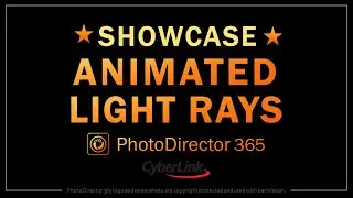 Showcase Animated Light Rays in PhotoDirector 365