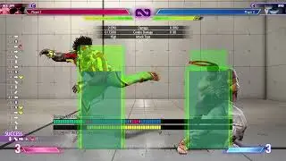 SF6 All Of Dee Jay's Hitboxes At 50% Speed