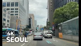 Driving in Seoul, Korea 4K (Hongdae, Myeong-dong, Dongdaemun Market), ASMR