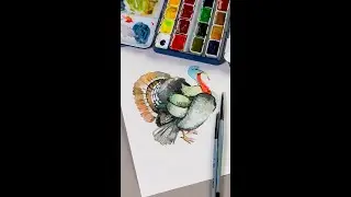 Watercolor Turkey painting