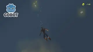 testing Godot 3D (infinite terrain + randomize objects + particles)