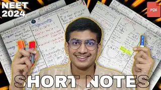 🔥How to make Short Notes for NEET 2024 and 2025 📝 | Step by Step Process *free pdf*📩 #neet #neet2024