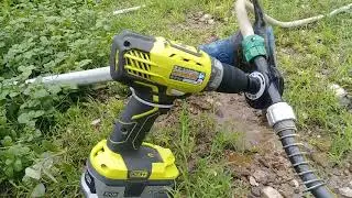 How to make a drill pump water for $10