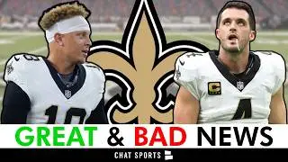 Saints STARTING Spencer Rattler After The Latest Derek Carr Injury Update? New Orleans Saints News