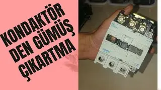 Gümüş çıkartma  kontaktörden  çıkan gümüşü saflaştırma