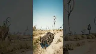 Пустынный дрифт на сгоревшей тачке🤣
