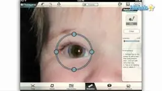 How to Remove Red Eye in Photogene for the iPad