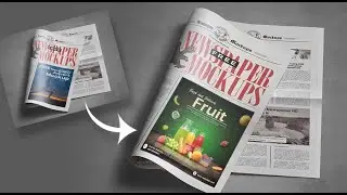 News Paper Ad Mockup Design || Photoshop Tutorial |