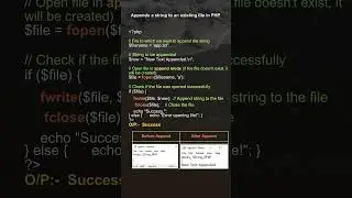 Append Text in File 