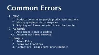 Google Shopping Course - Common Problems & Easy Fixes
