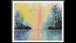 Easy to Follow Tutorial Watercolour Landscape 829