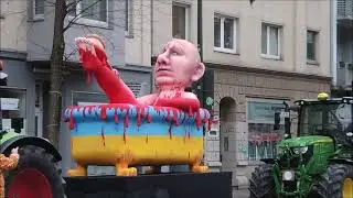 Rosenmontag 2023 Düsseldorf, Festtag für Abschlepper