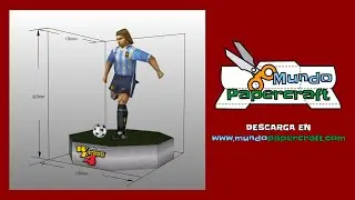 Gabriel Omar Batistuta de Papercraft