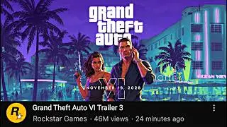 Has the new GTA 6 trailer been uploaded to YouTube yet?