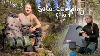 SOLO CAMPING: Girl alone in the woods for 3 days (Part 1)