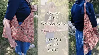 👜Flat Raffia Crochet Bag Tutorial | Large Summer Model ☀️