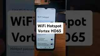 Vortex HD65 How to Turn On WiFi Sharing Wi-Fi Hotspot