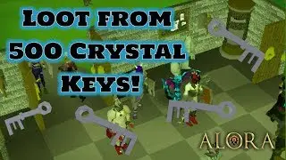 Loot from 500 Crystal keys! | Alora RSPS