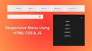 responsive navbar html css javascript. source code is free.