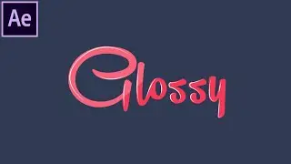 Elegant Glossy & Shine Text Effect - Motion Graphics - Adobe After Effect Tutorials