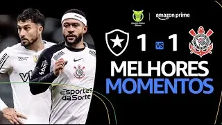 BOTAFOGO 1 x 1 CORINTHIANS | MELHORES MOMENTOS | CAMPEONATO BRASILEIRO 2025
