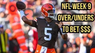 NFL WEEK 9 OVER/UNDER POINT TOTALS TO BET $$$