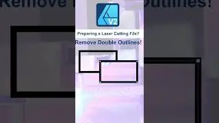 Affinity Designer - Remove double outlines - laser cutting 