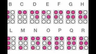 Three Letter Words in Braille Using Corks