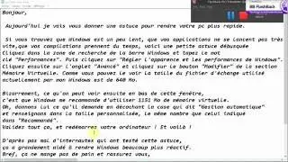 Accelerer votre windows