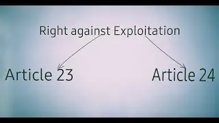 Right Against Exploitation Article -23&24 Constitution of India by Adv. Bhawana Tanwar #constituion