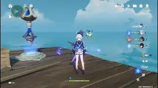 Genshin Impact Furina Walking on Water to Inazuma