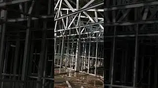 LGS Structure Work #civilengineering #site #steelstructure
