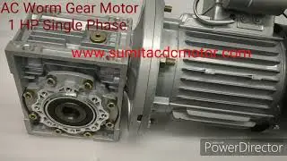 Ac Worm Gear Motor 1 HP 230v Ac