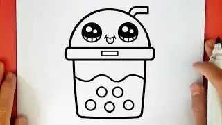 COMO DESENHAR UM COPO DE MILK SHAKE FOFO KAWAII