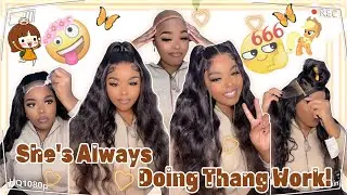 🙌Silky Soft Closure Wig Install! 5x5 HD Lace w/Body Wave Hair | Halfuphalfdown Ft.