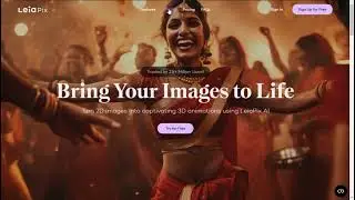 LeiaPix - Convert 2D to 3D Depth Animation AI Technology 🤖 AI-review