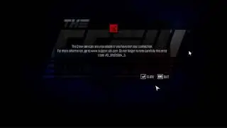The Crew error 