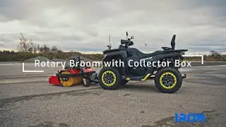 ROTARY BROOM WITH COLLECTOR BOX (ATV / UTV attachment) IRON BALTIC