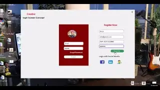 C#:- Creative login Screen Concept in Visuial Studio 2017