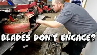 Toro Timecutter Zero Turn Blades Won't Engage, Clicks But Blades Don't Turn Been Sitting Full Repair