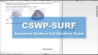 Solidworks | CSWP Advanced Surface Certification Sample Test | Set 3/3