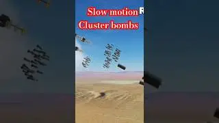 slow motion - Russian cluster bombs - русские кассетные бомбы 