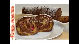 🍥I bake the lazy ROLL immediately with the filling - and here is the result!