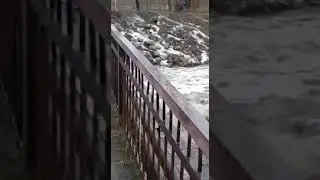 село Алтайское  потоп сломала бетонный мост 2018 -1