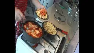 ЧАХОХБИЛИ ИЗ КУРИЦЫ С МАКАРОНАМИ 2 Часть видео