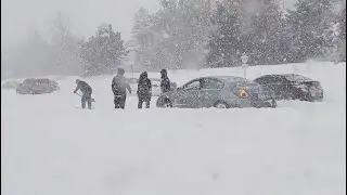 EXTREME RECORD Breaking Snow Storm in Toronto Canada Winter Season Snowfall