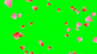 New_GreenScreen | Heart Shower Come Out_1 | No Copyright